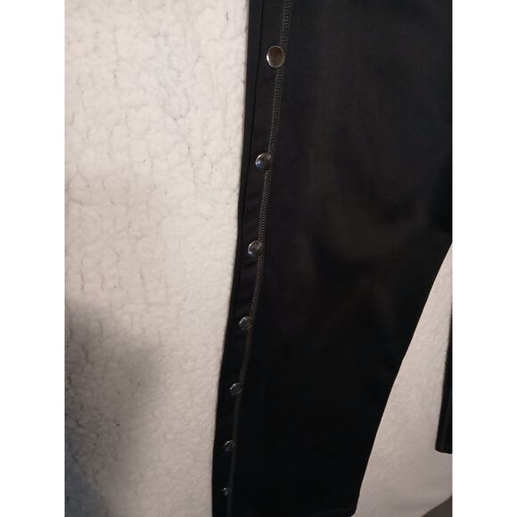 Renova Medical Recovery Sweat Pants Men's Sz L Black Tear Away Snaps Relax Easy - Picture 9 of 16